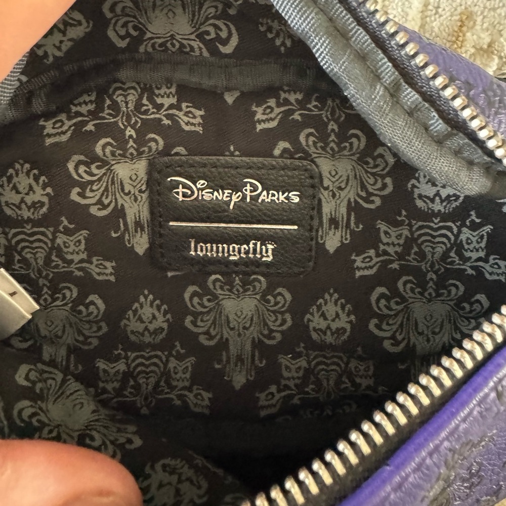 Loungefly Purple and Black Disney Parks Waist Bag the haunted mansion - Picture 4 of 6
